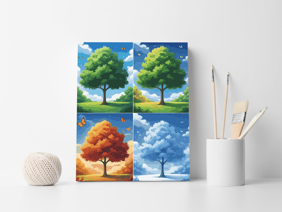 Set Pictură pe numere – Patru Anotimpuri 6065