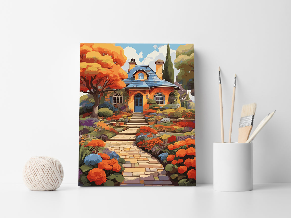 Set Pictură pe numere – Peisaj de Toamnă 6071