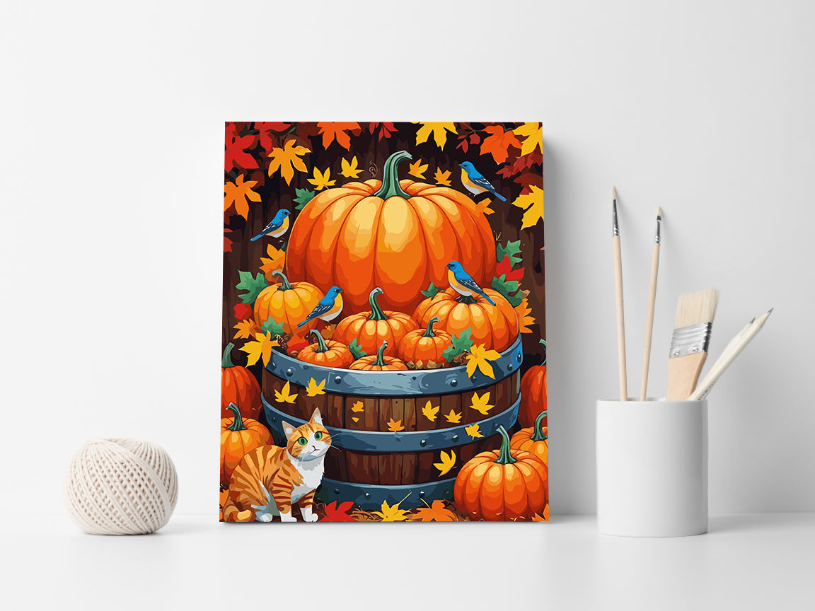 Set Pictură pe numere – Dovleac de Toamnă 6084