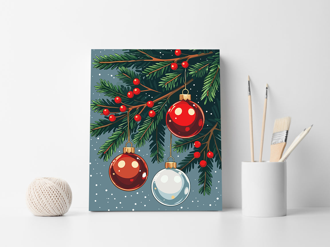 Set Pictură pe numere – Decorațiuni Crăciun 6166