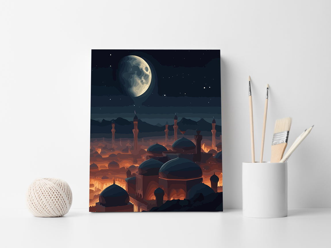 Set Pictură pe numere – Oraș Cu Moschee 6239