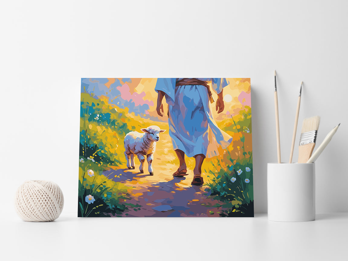 Set Pictură pe numere – Bunul Păstor 6358